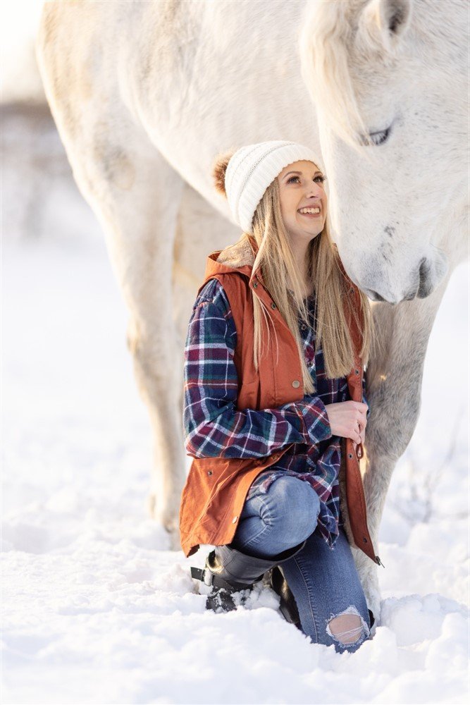 Winter Senior Pictures with your horse