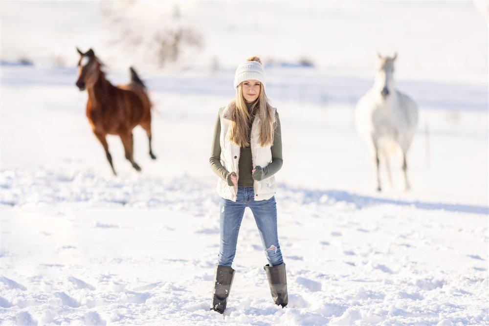 Winter Senior Pictures with your horse