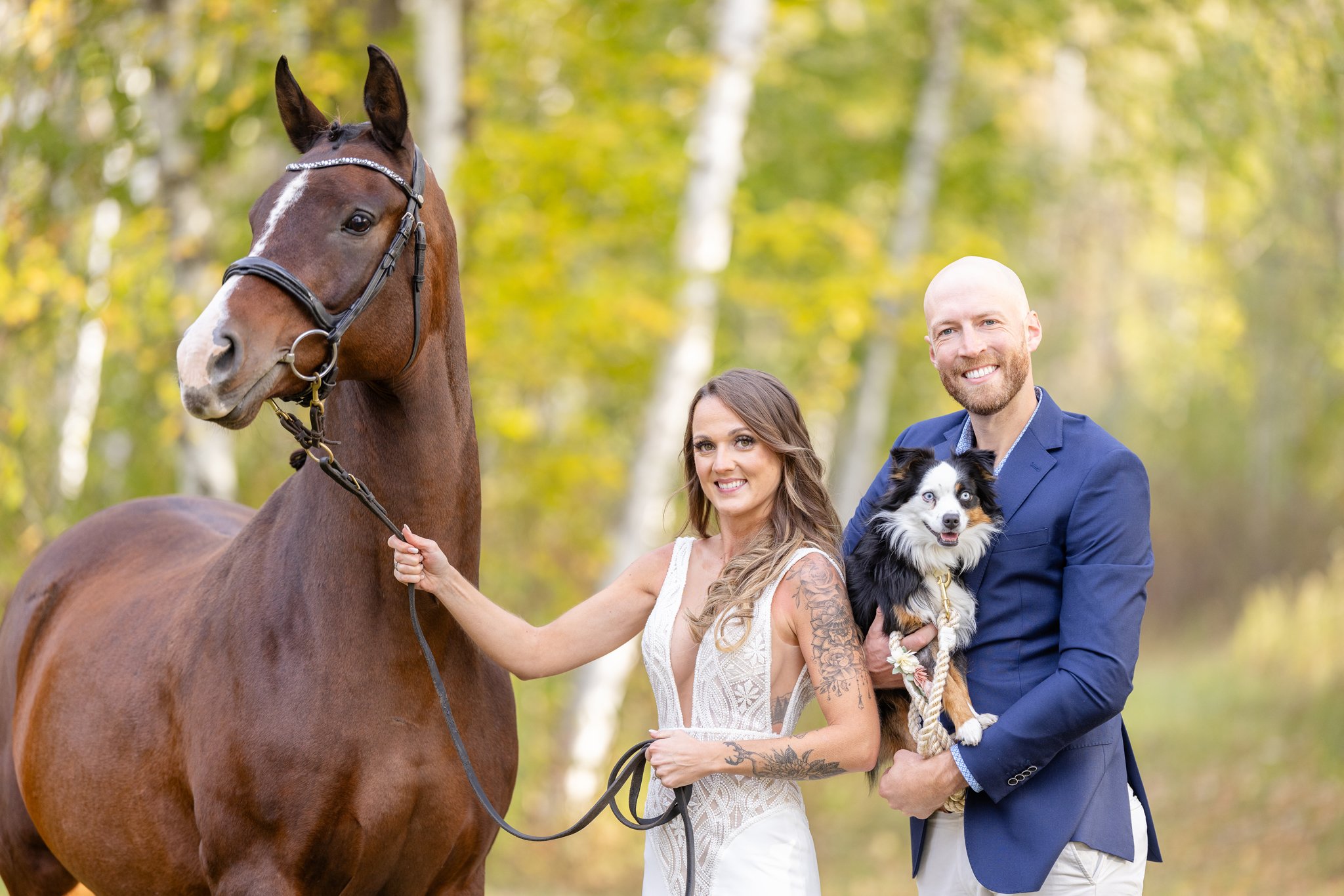 Wisconsin Equestrian Bridal Portraits