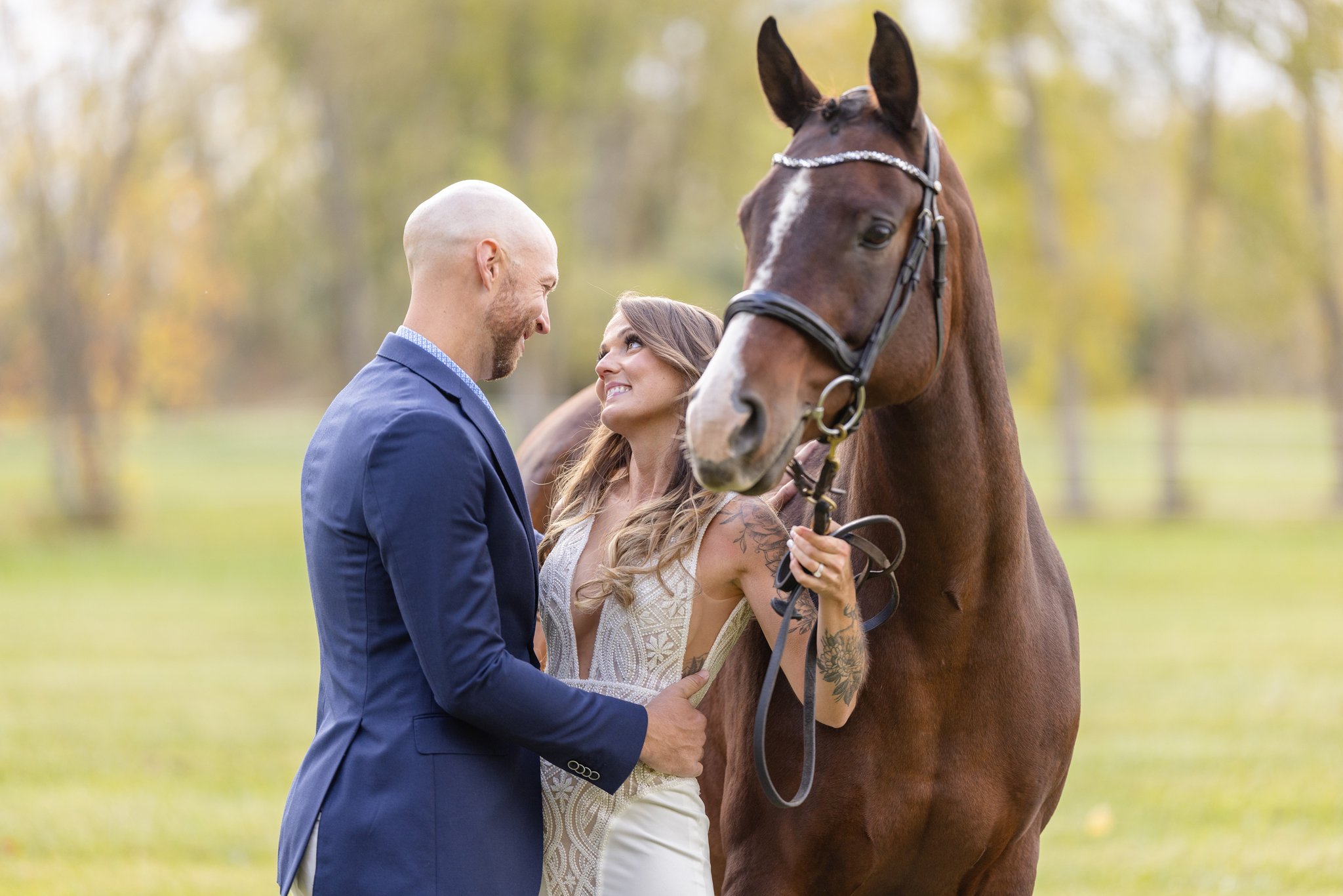 Wisconsin Equestrian Bridal Portraits