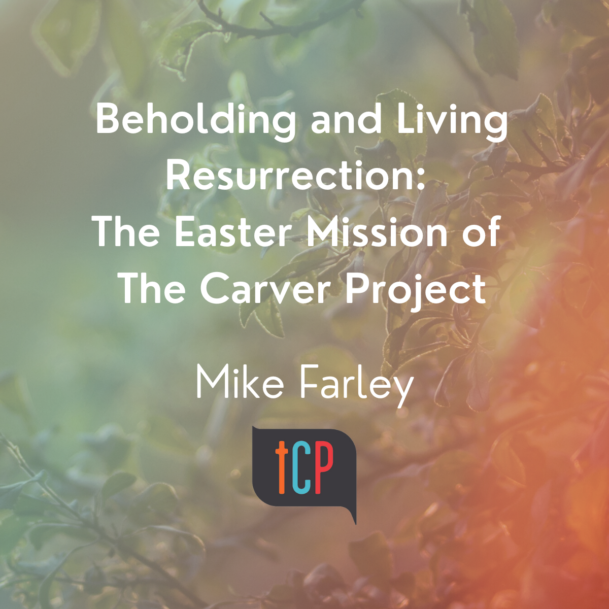 Beholding and Living Resurrection: The Easter Mission of The Carver Project
