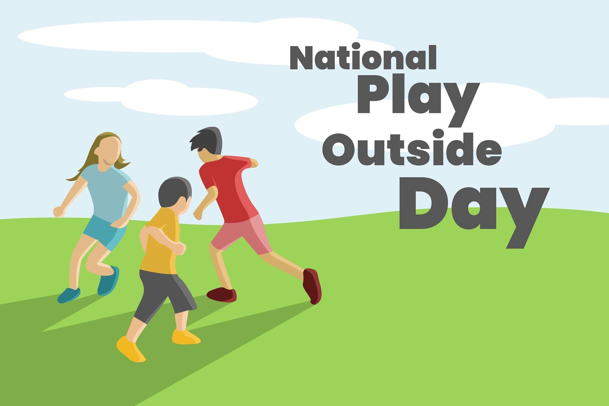 It's #NationalPlayOutsideDay! Today, we implore everyone, young and old, to participate in an outdoor activity. 

#PlayOutsideDay #happytuesday