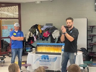 We loved getting to go to Whitley City Elementary School last week to show and explain how we clean the water at the water treatment plants! 💙