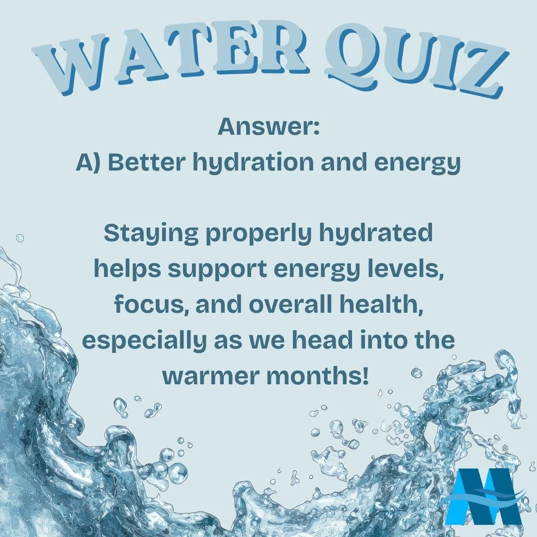 💦 Water Quiz 💦

Answer reveal! Did you get it right?

#WaterQuiz #TestYourKnowledge #StayHydrated