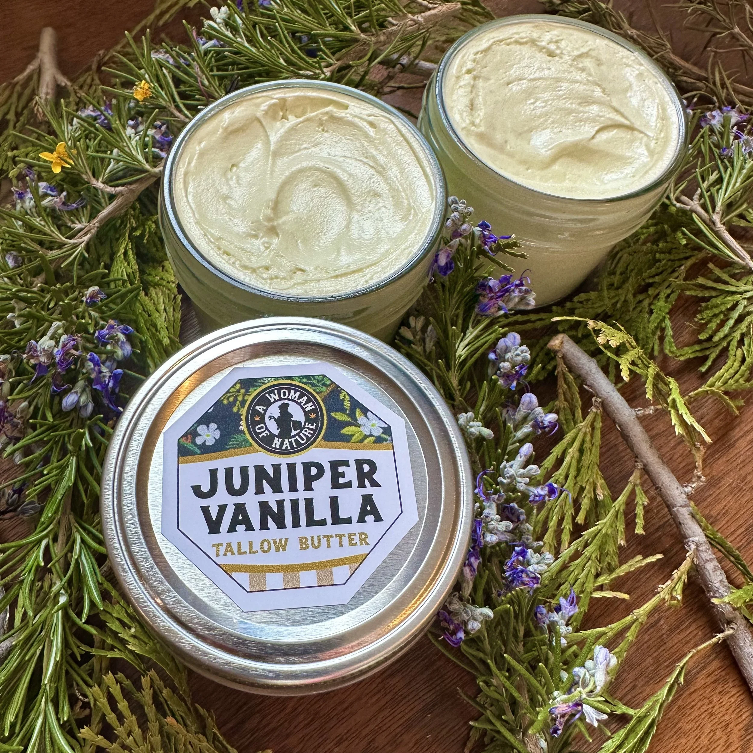 Juniper Vanilla Tallow Butter