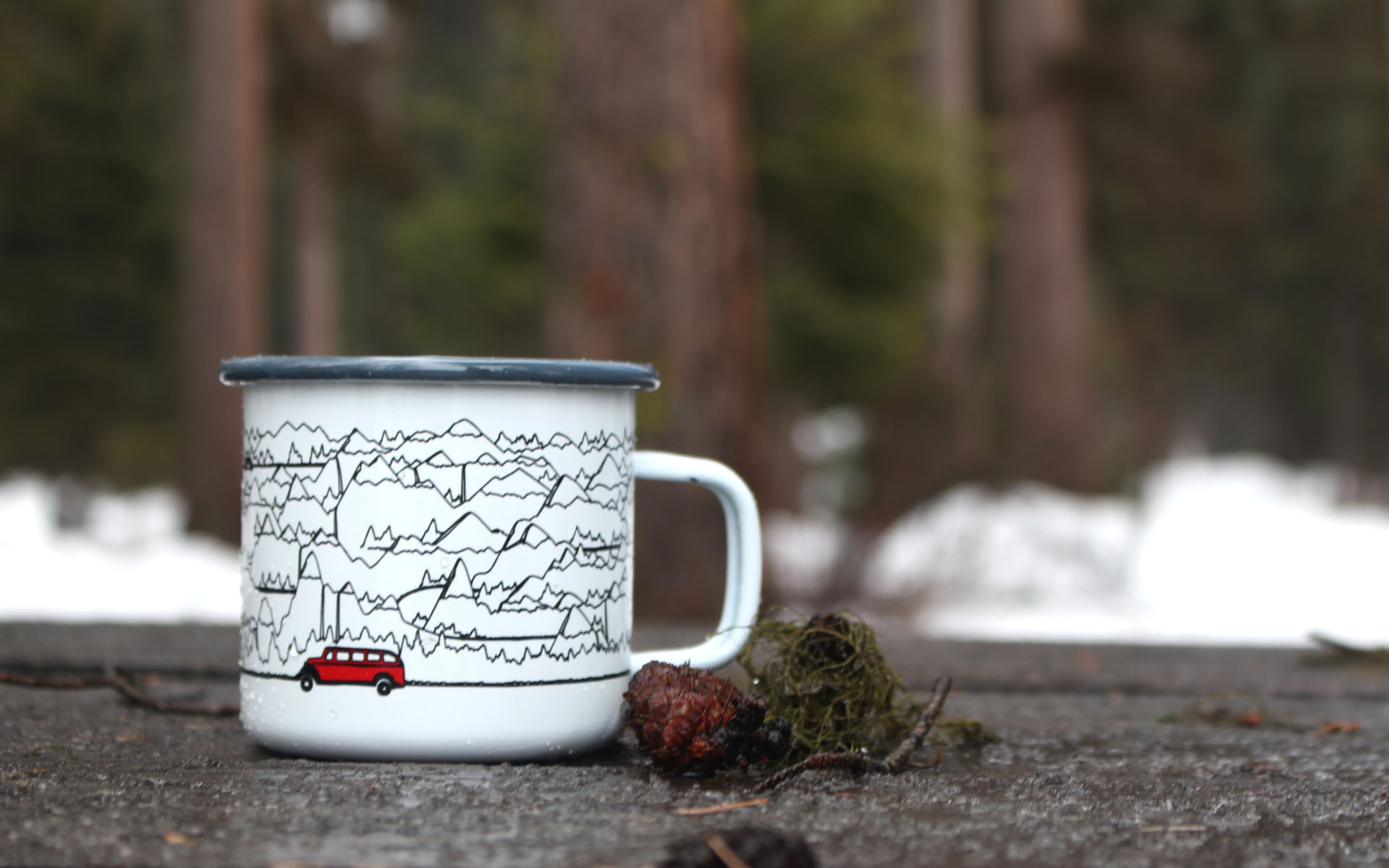 Glacier Park Enamel Mug