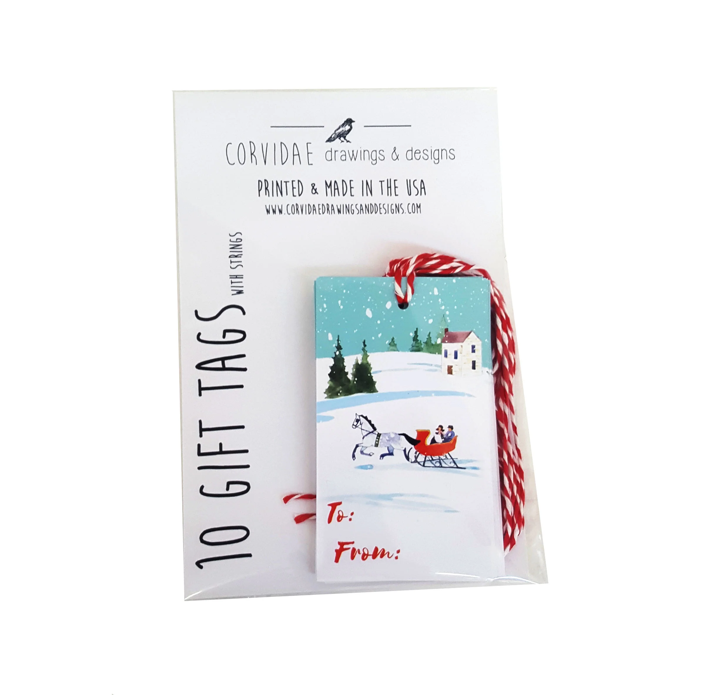 Over the River Gift Tags