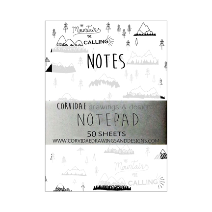 mountains are calling notepad