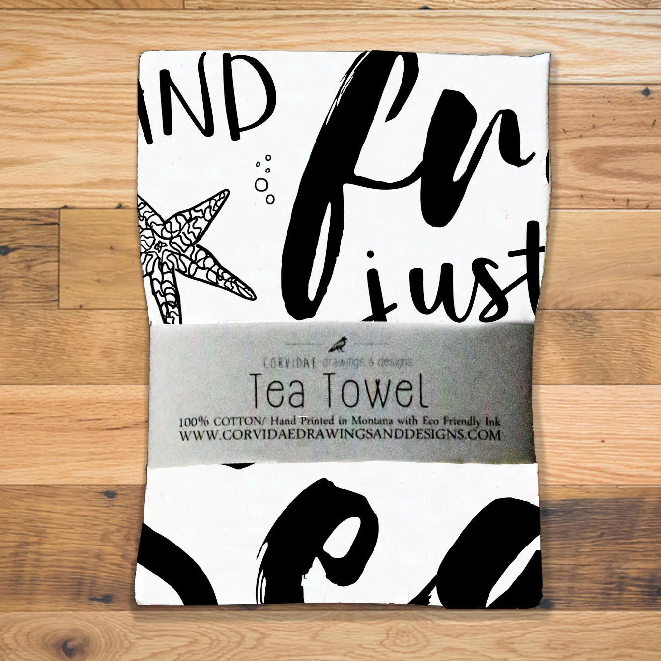Wild and Free Tea Towel
