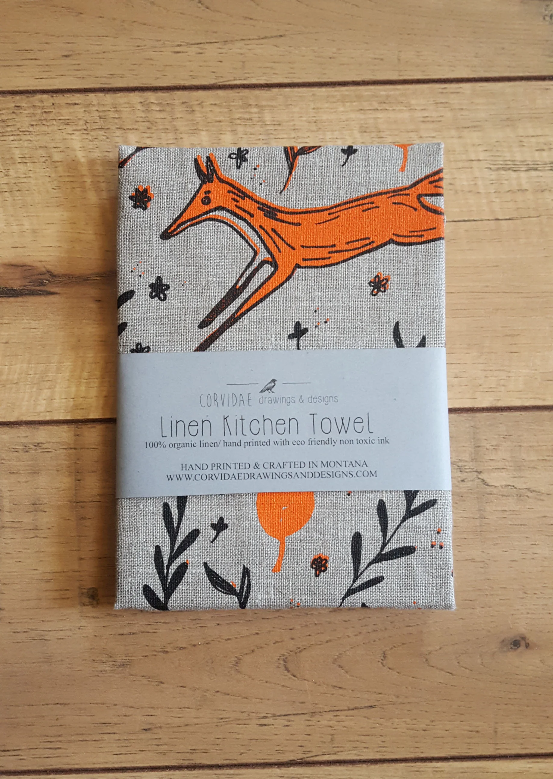 Fox Linen Kitchen Towel