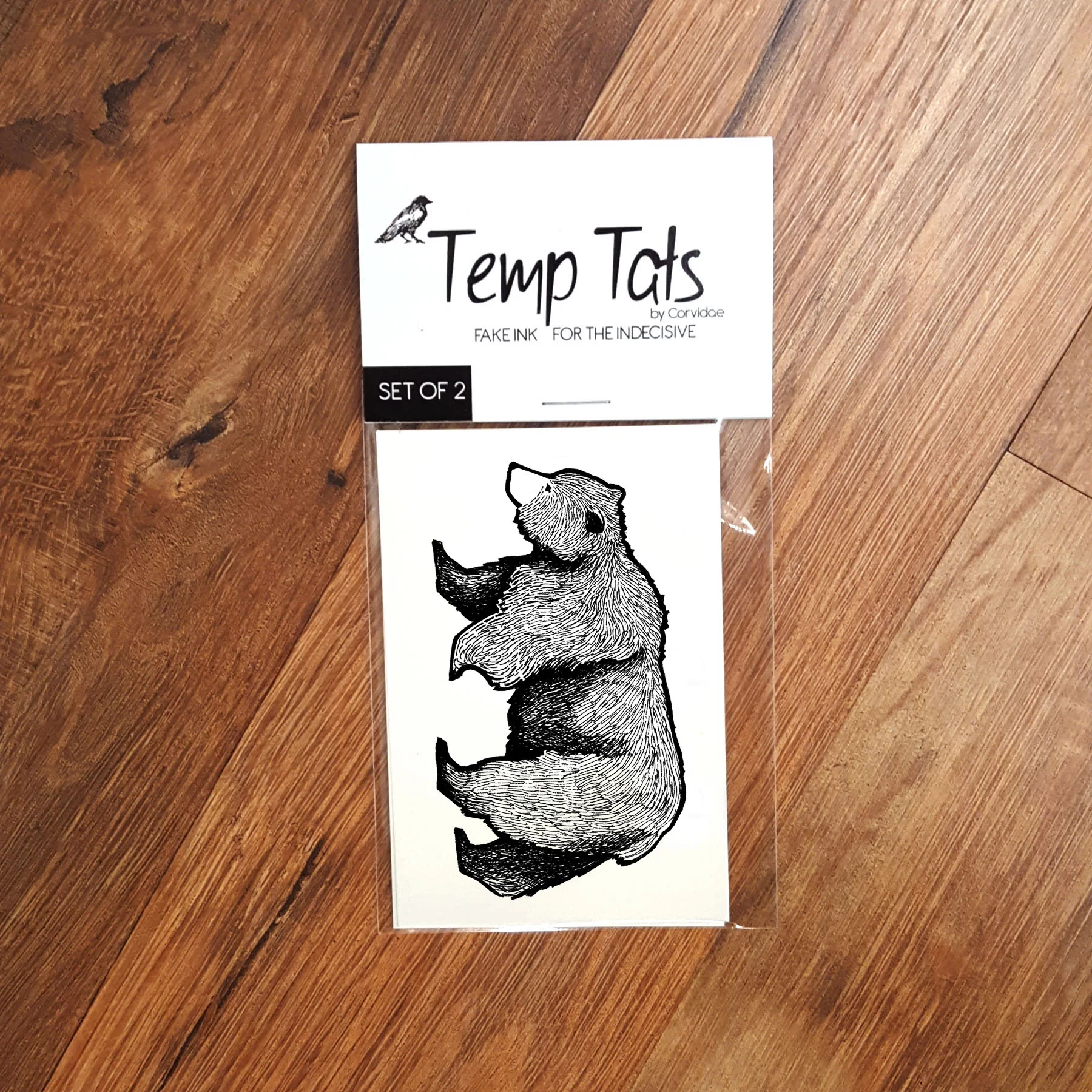 Bear Temporary Tattoo