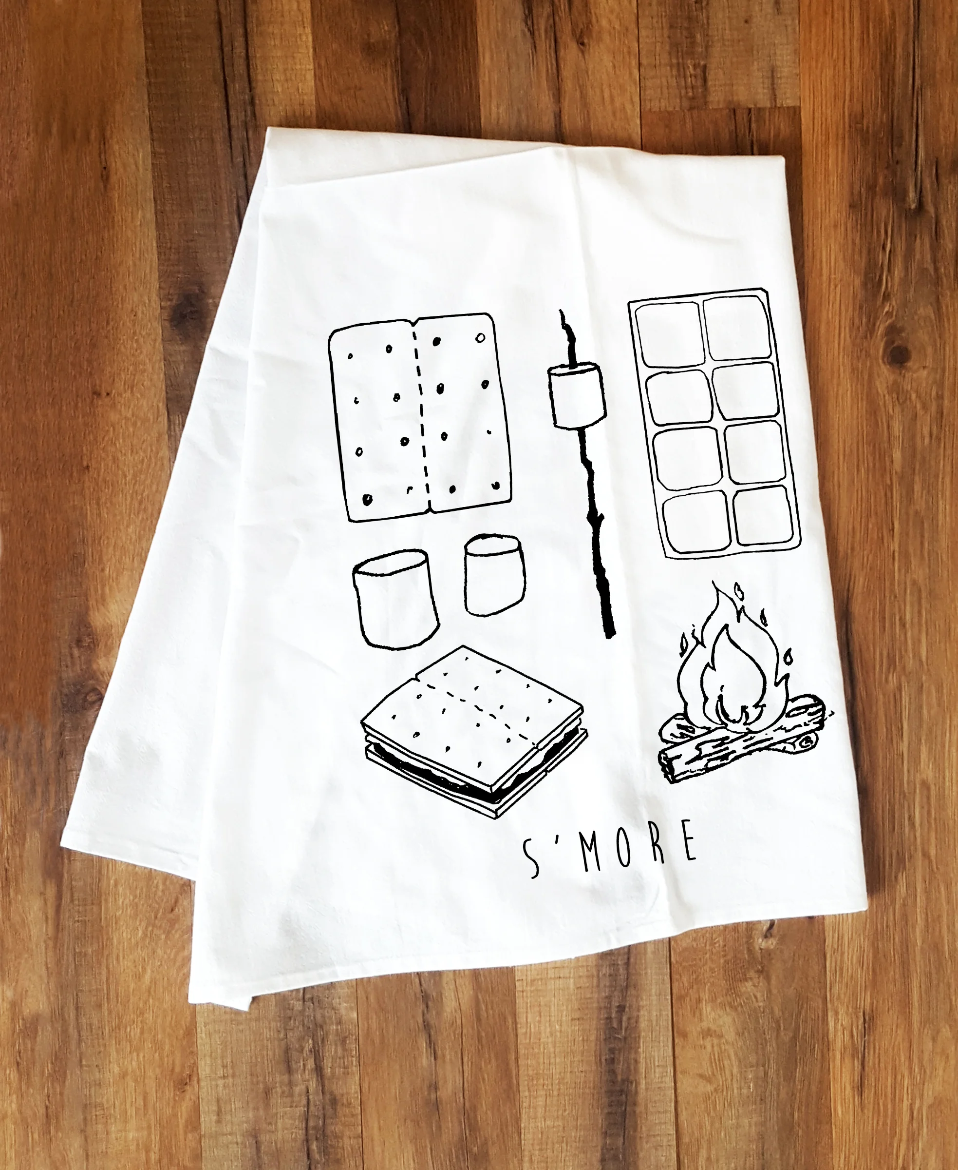 S'more Taxonomy Tea Towel