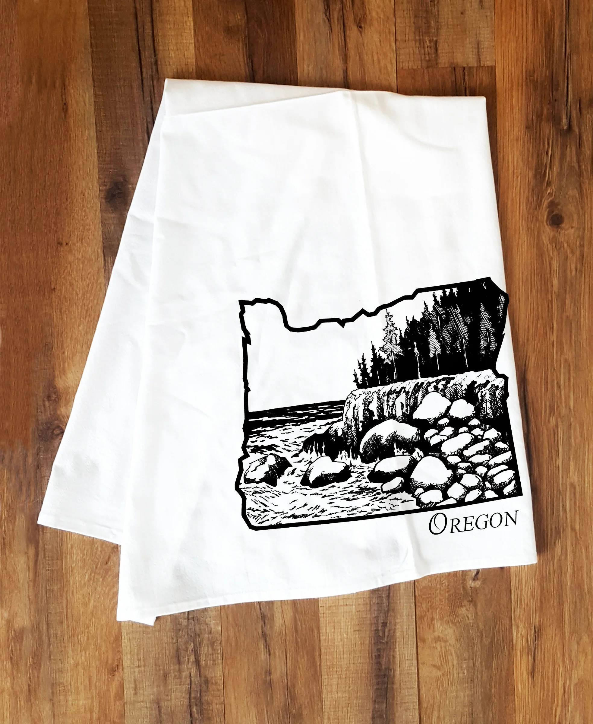 Oregon Tea Towel