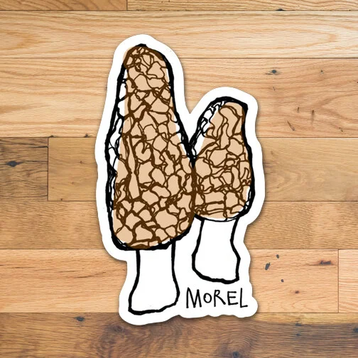 Morel Mushroom Sticker
