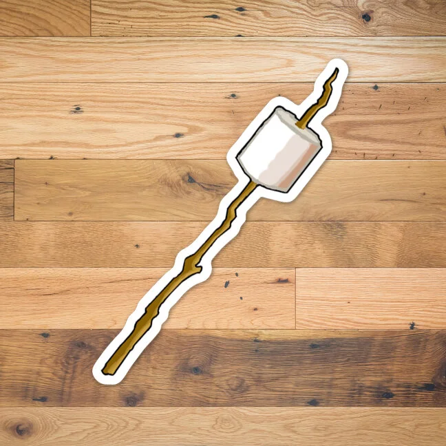 S'more Stick Vinyl Sticker