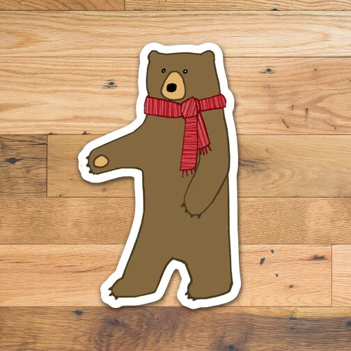 Winter Bear Sticker