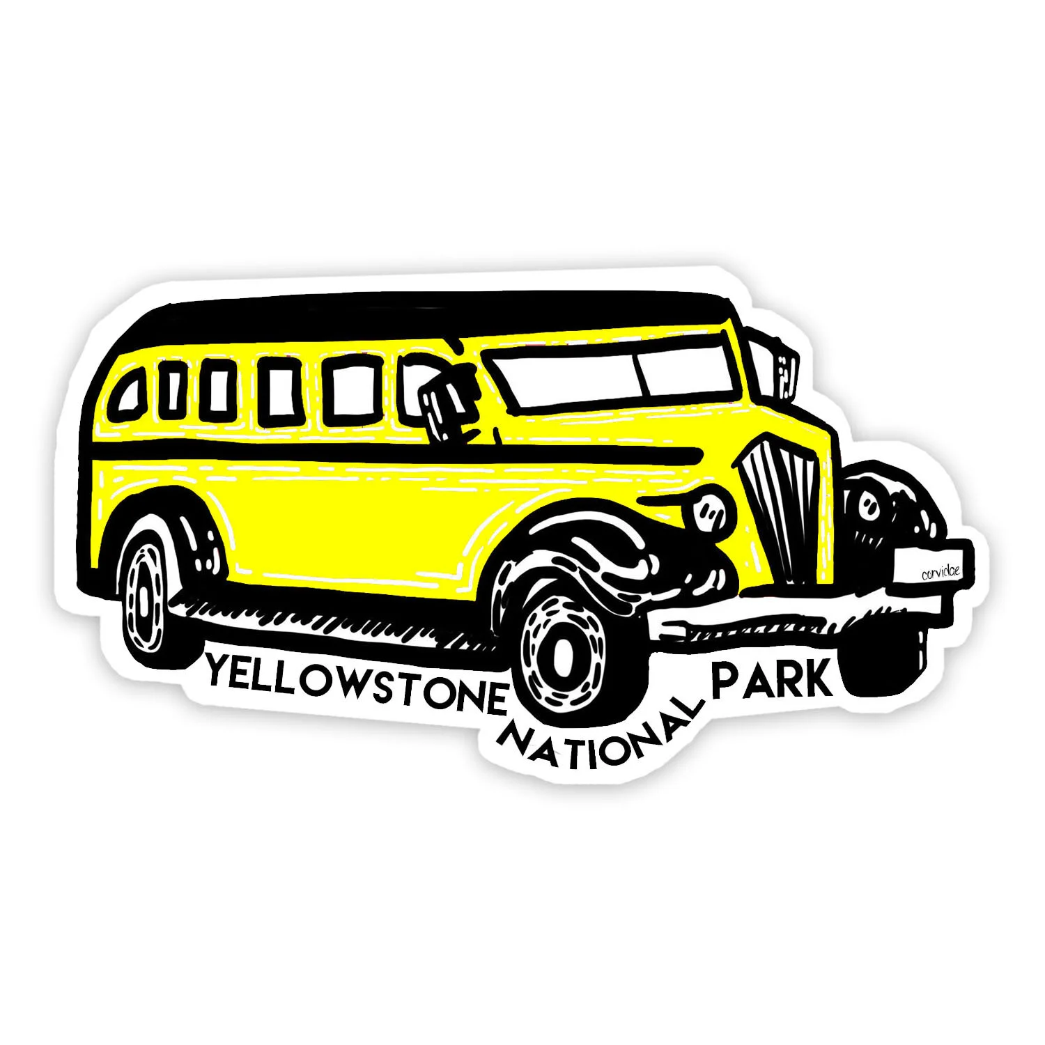 Yellowstone National Park Bus Sticker