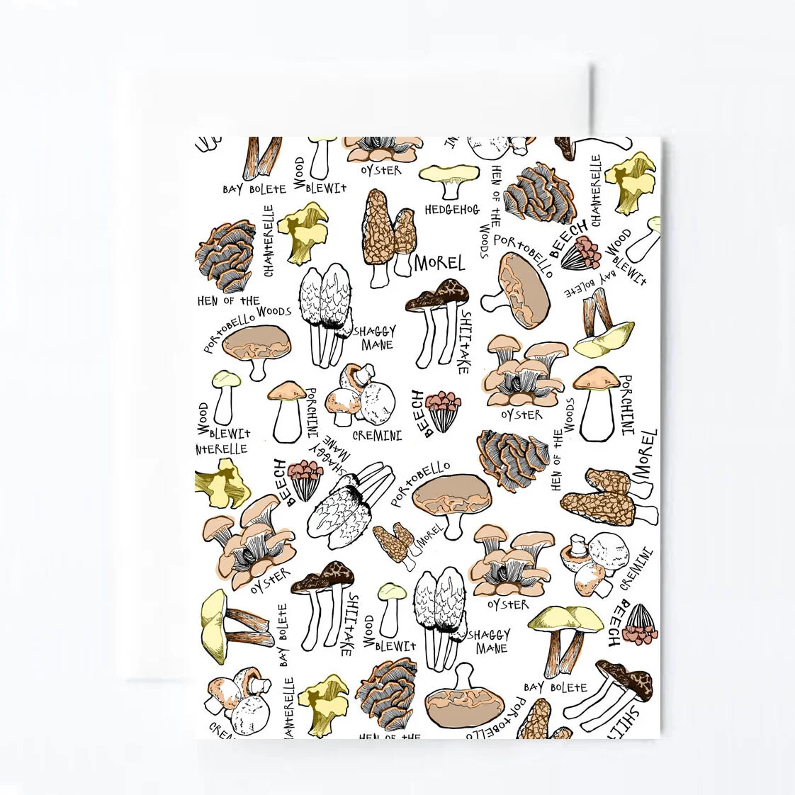 Mushroom Note  Card