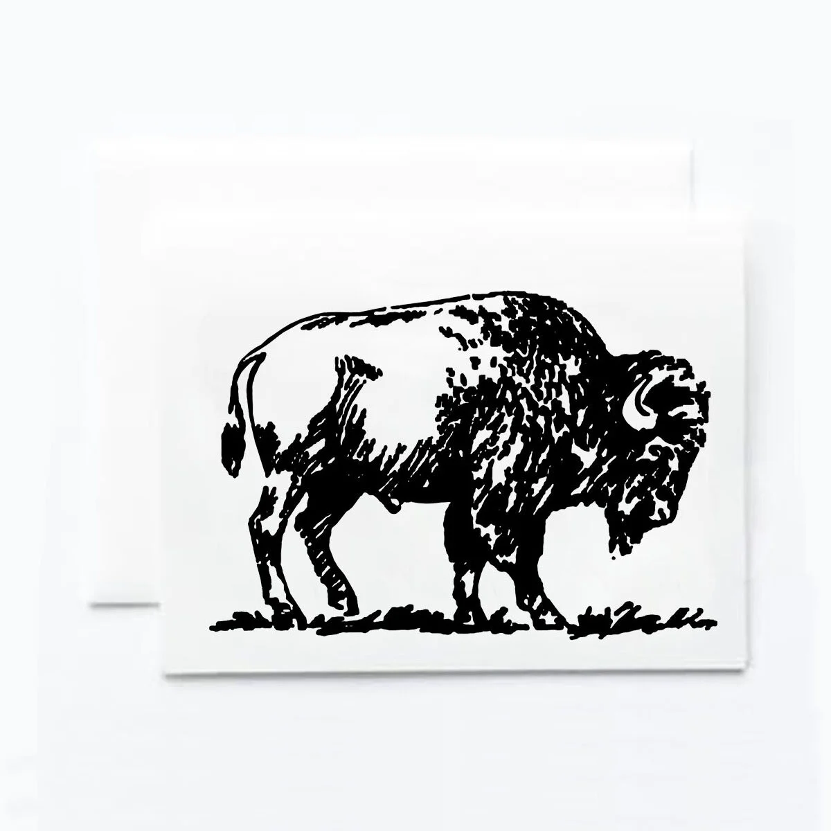Bison Note Card