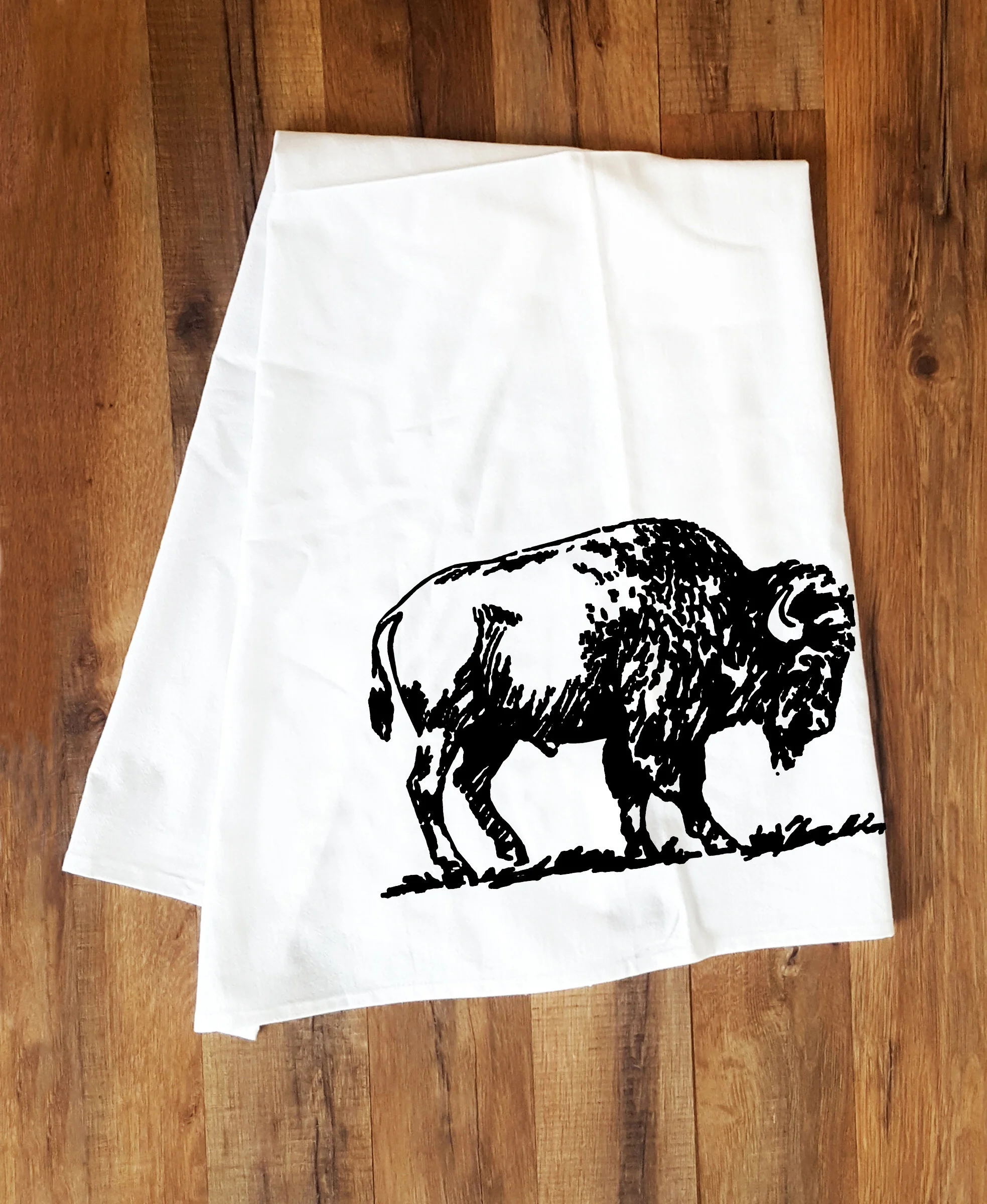 Bison Tea Towel