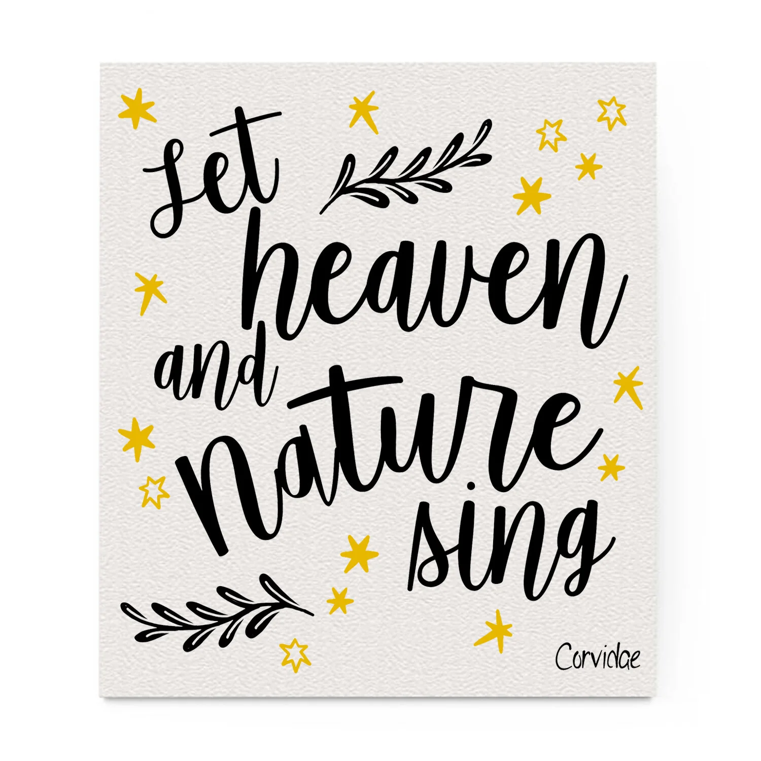 Heaven and Nature Sing Swedish Dishcloth