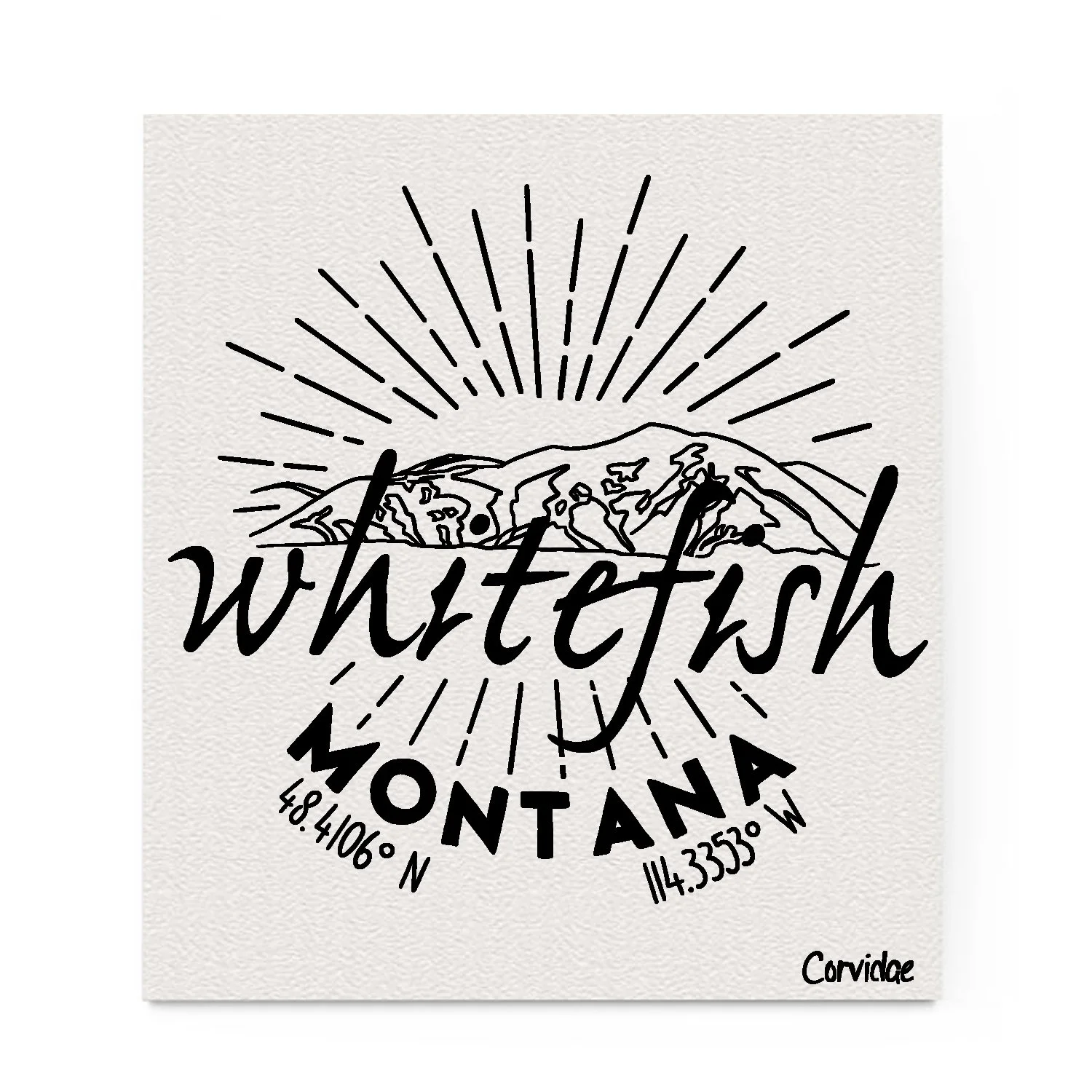 Whitefish Swedish Dishcloth