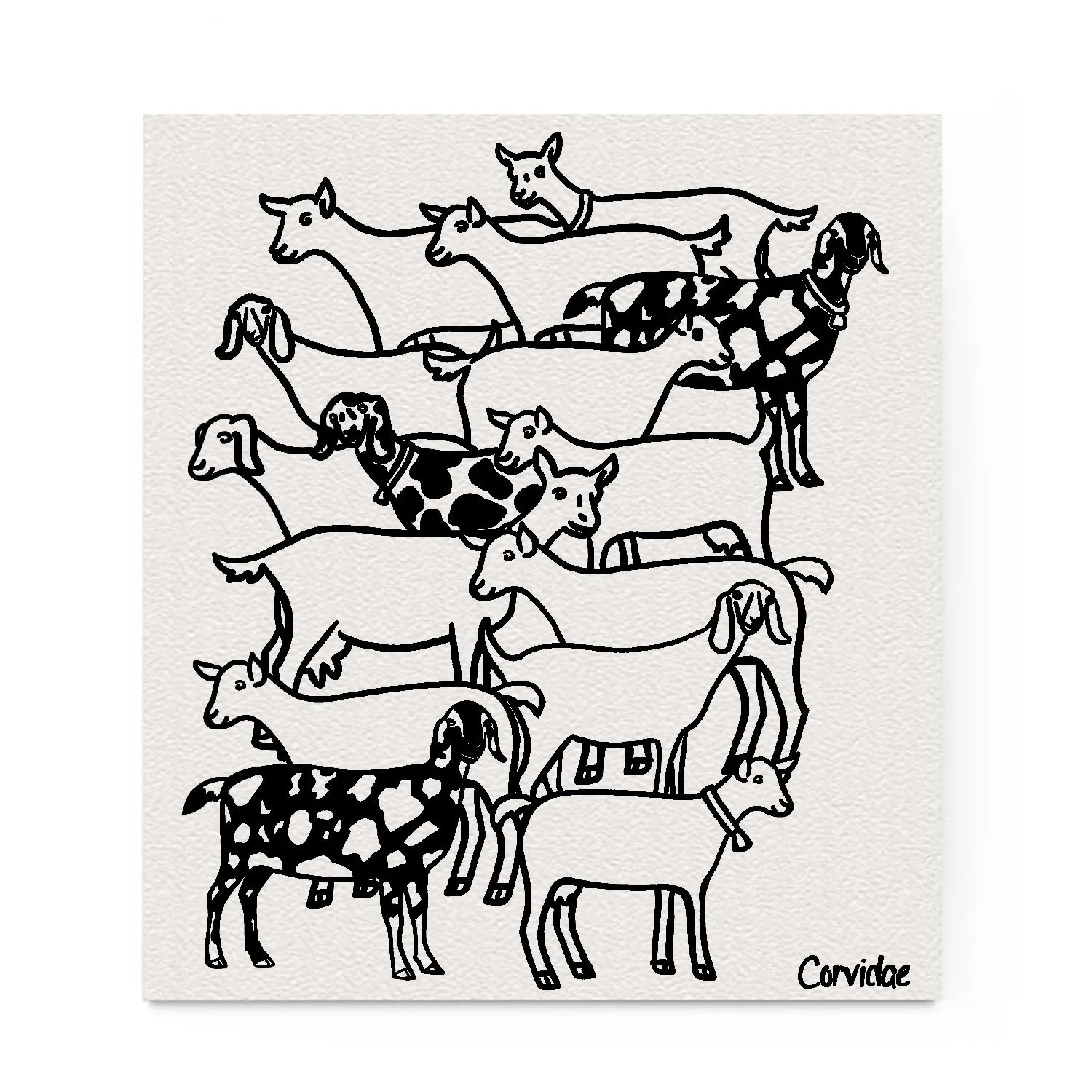 Goat Herd Compostable Swedish Dishcloth