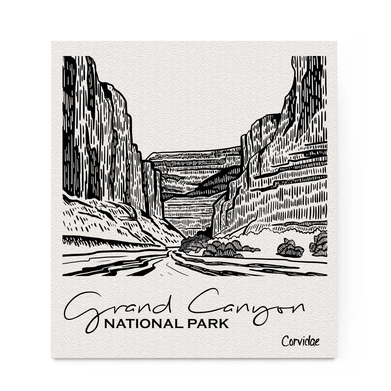 Grand Canyon NP Scene Swedish Dishcloth