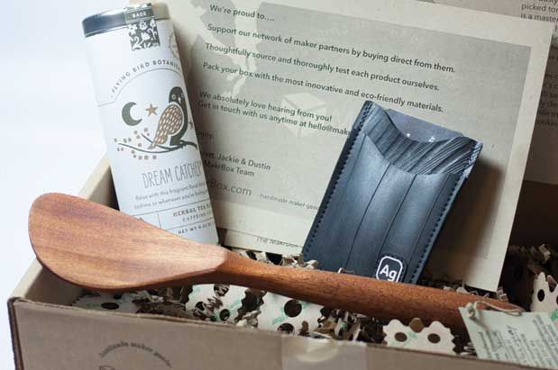 MAKRBOX $29 to $59 per month, depending on the number of items desired Discover independent makers from the Pacific Northwest with this curated box of artisan products that celebrates American craftsmanship while delighting the senses. We love the beautiful packaging that presents equally unique contents.