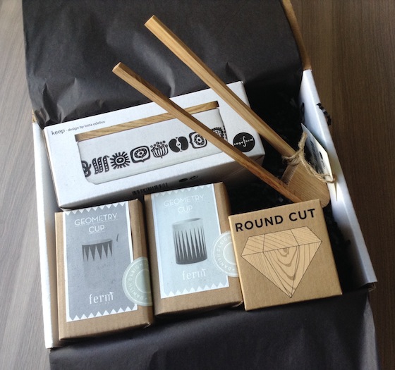 SKANDICRUSH $55 per month It's pretty obvious how we have an unending appreciation for all things black & white with striking silhouettes. Skandicrush is geared towards like-minded lovers of Scandinavian design. Each box contains an assortment of housewares (pillows, vases, blankets, cups, etc.) that speak to this aesthetic and coordinate well. It's a gift of pretty.