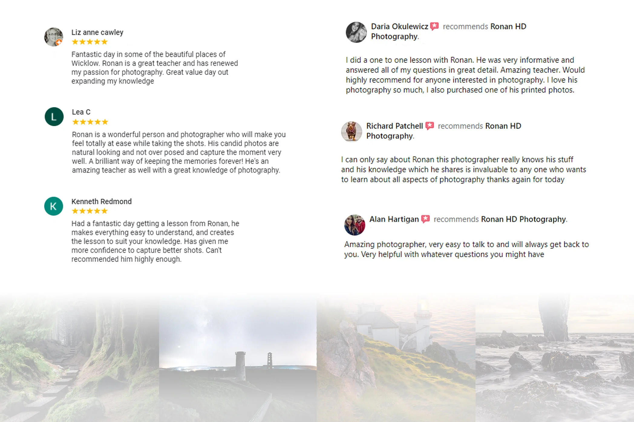 5 star photography workshop reviews