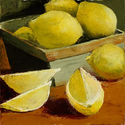 LEMONS IN A GREEN BOX