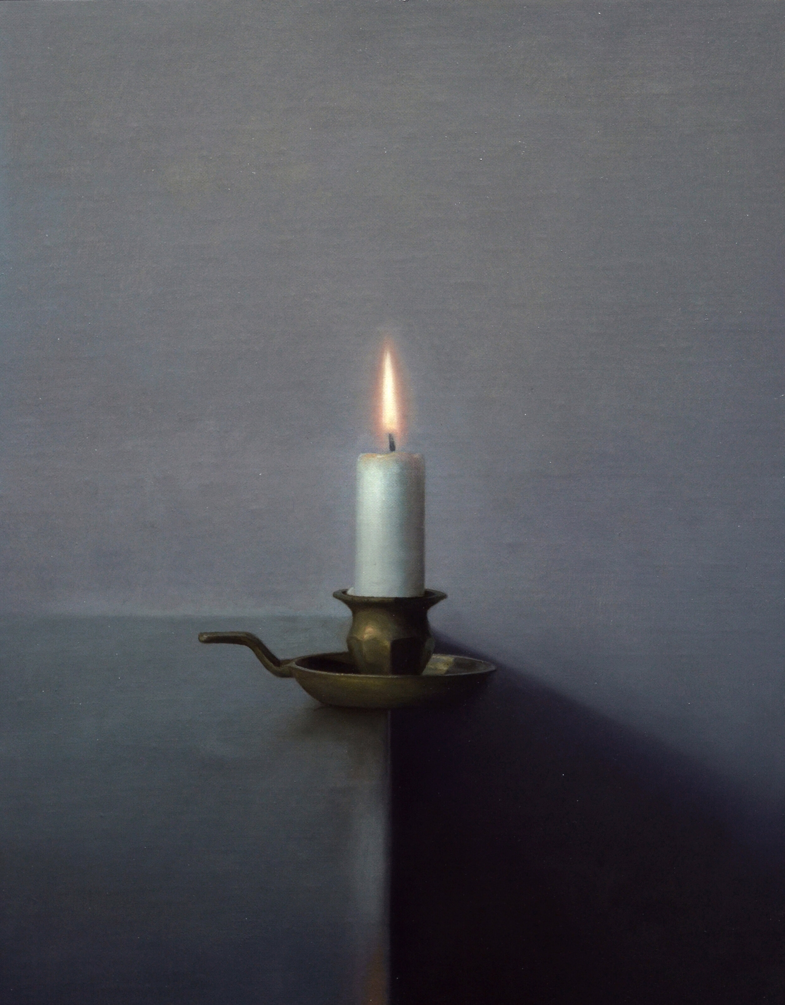   Candle , oil on linen mounted to board, 14” x 11”, 2020  This piece is part of a body of recent work currently on view at Winfield Gallery in Carmel-by-the-Sea, CA. https://winfieldgallery.com/ 