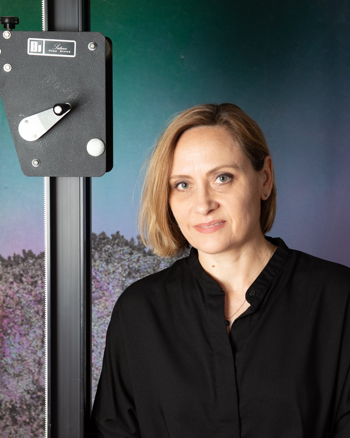  Studio headshot with my trusty vintage copy stand 