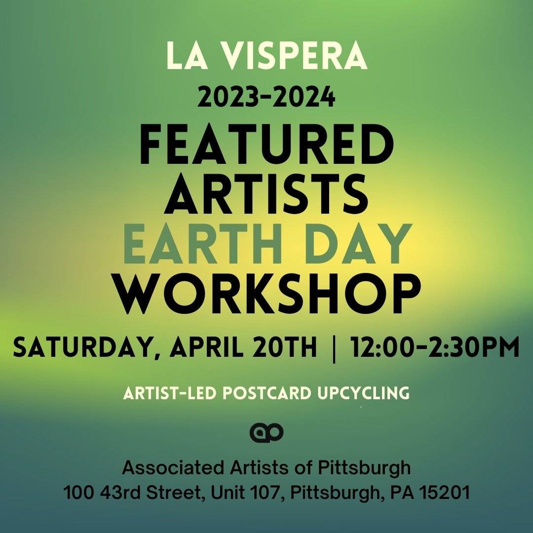 Celebrate Earth Day 2024 with us Saturday, April 20th! Join the artistic team of La Vispera for an upcycled postcard project. Participants will get insight into Kelly Jim&eacute;nez&rsquo;s and Alejandro Franco&rsquo;s collaborative practice and make