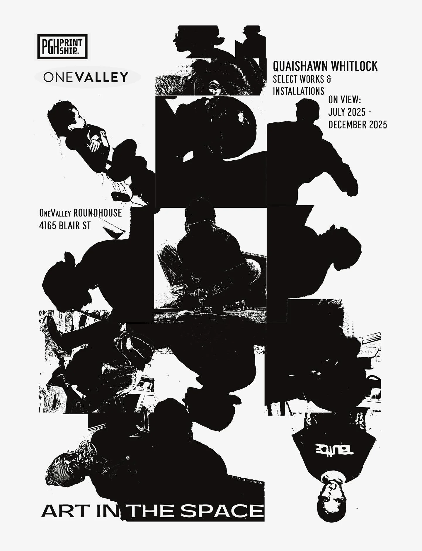 Quaishawn Whitlock's solo exhibition now on view at the OneValley Roadhouse.