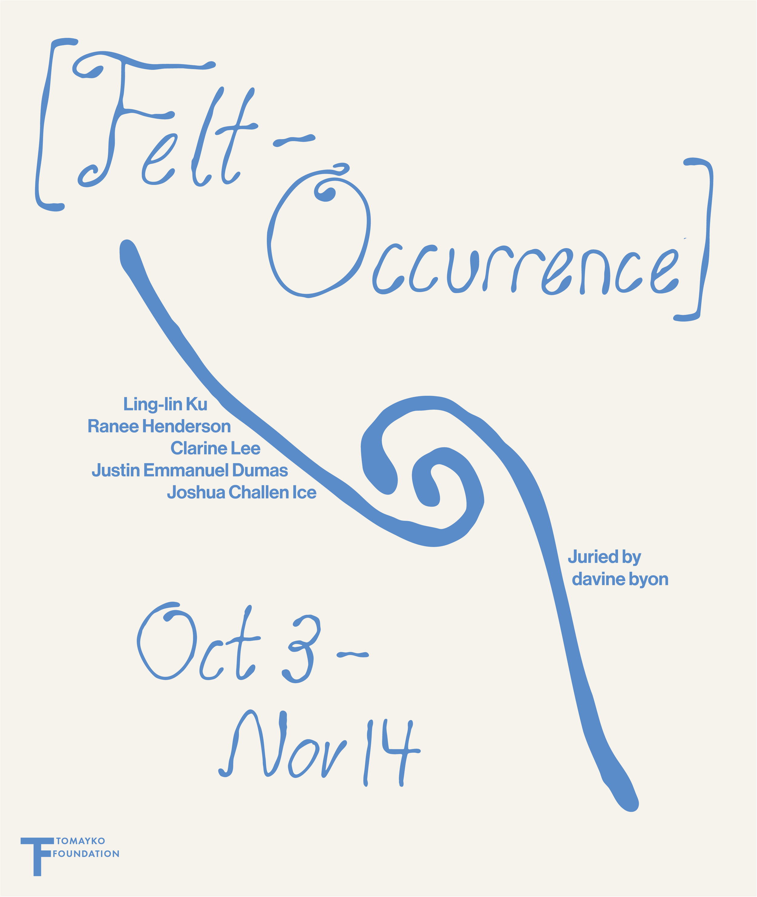 "Felt-Occurrence" at Tomayko Gallery Opens October 3rd and features multiple AAP Members