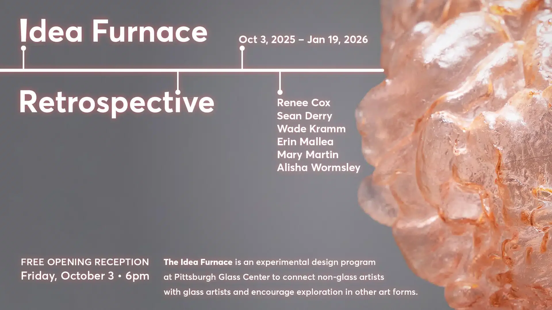 2 AAP artist featured in "Idea Furnace Retrospective" at Pittsburgh Glass Center