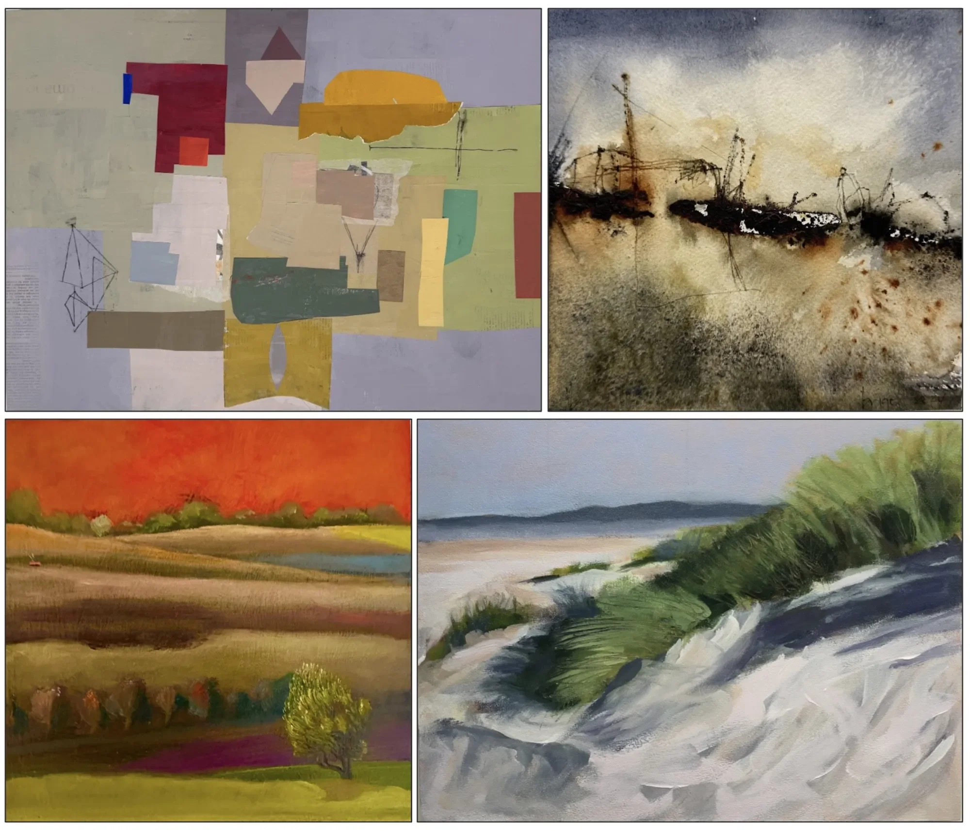 “Ground Shift: Four Artists Navigate a Shifting Landscape” at Spinning Plate Gallery