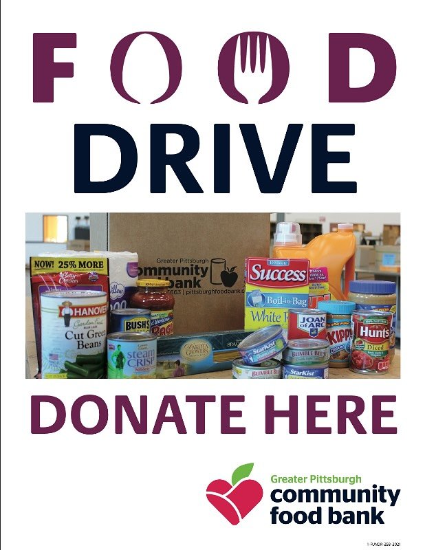 Greater Pittsburgh Community Food Bank donations can be dropped off at AAP! On Friday, December 5th, 4-7pm during the opening of the 115 X 115 second drop, AAP is collecting donations for the Greater Pittsburgh Community Food Bank. You can bring item