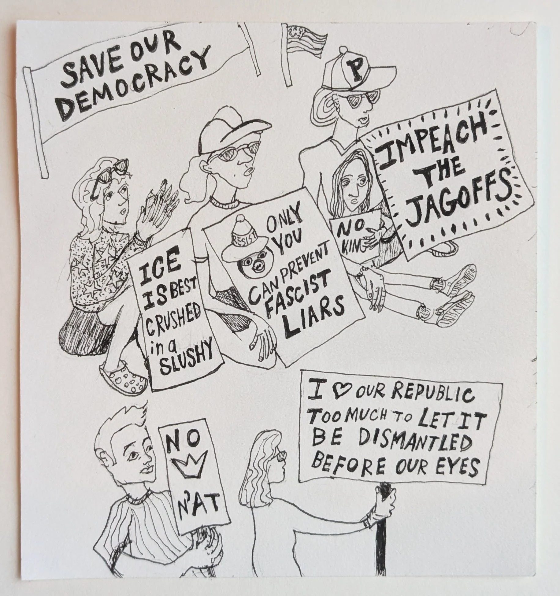 No Kings Rally at Allegheny Commons, October 2025