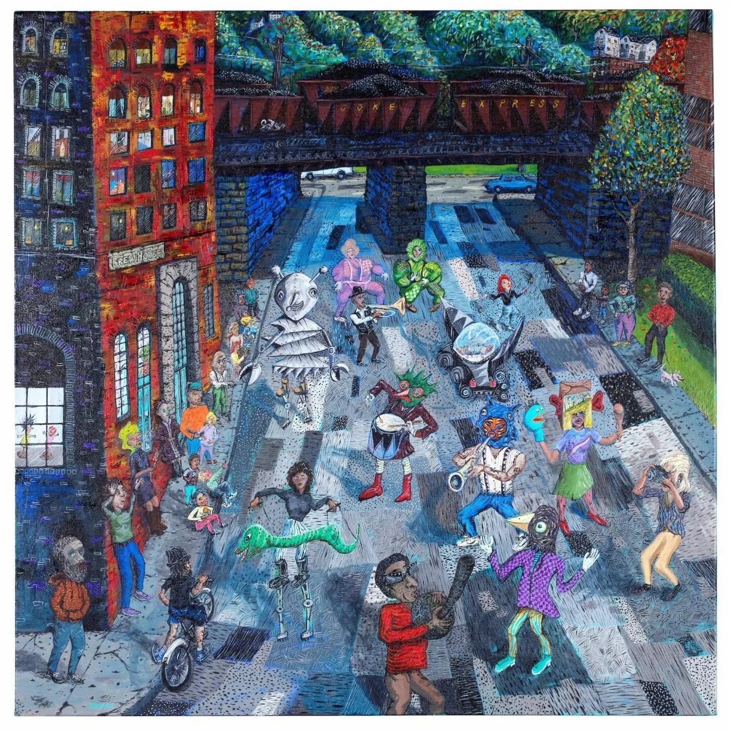 Our January 2026 Featured Artist is Tom Sarver!

&ldquo;My work involves using the raw elements of artmaking (painting, drawing, sculpting), incorporating them into social projects that alter the expectations of what art can be, where it happens, and