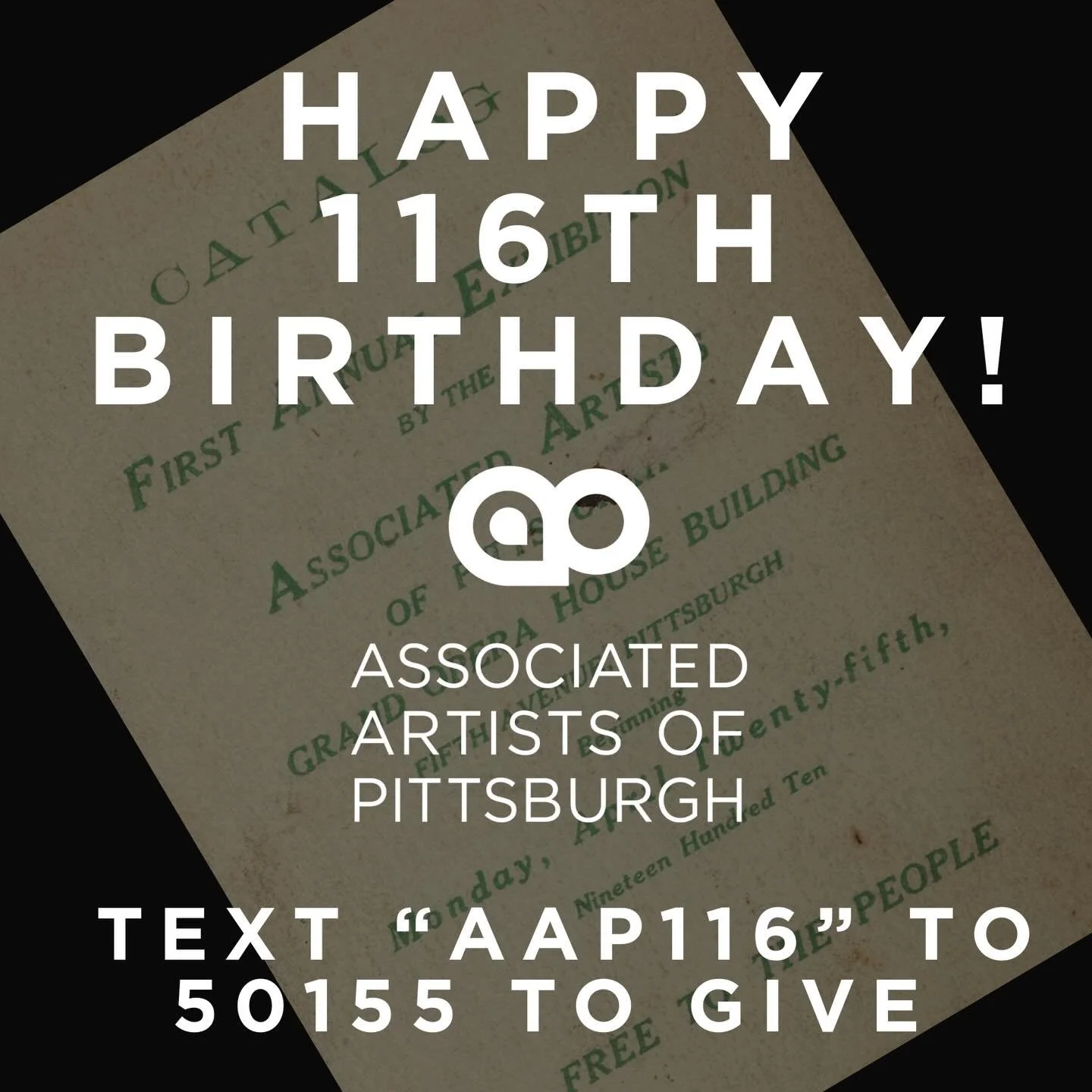 Happy 116th Birthday, AAP!!

On Friday, March 4, 1910, a group of Pittsburgh artists met at the Grand Opera House in downtown Pittsburgh. They met to form an organization that would &ldquo;foster a love for the fine arts and to give to the general pu