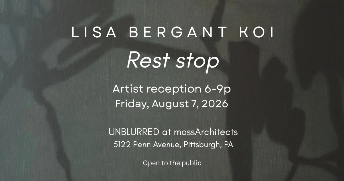 "Lisa Bergant Koi: Rest stop" opens at mossArchitects August 7th