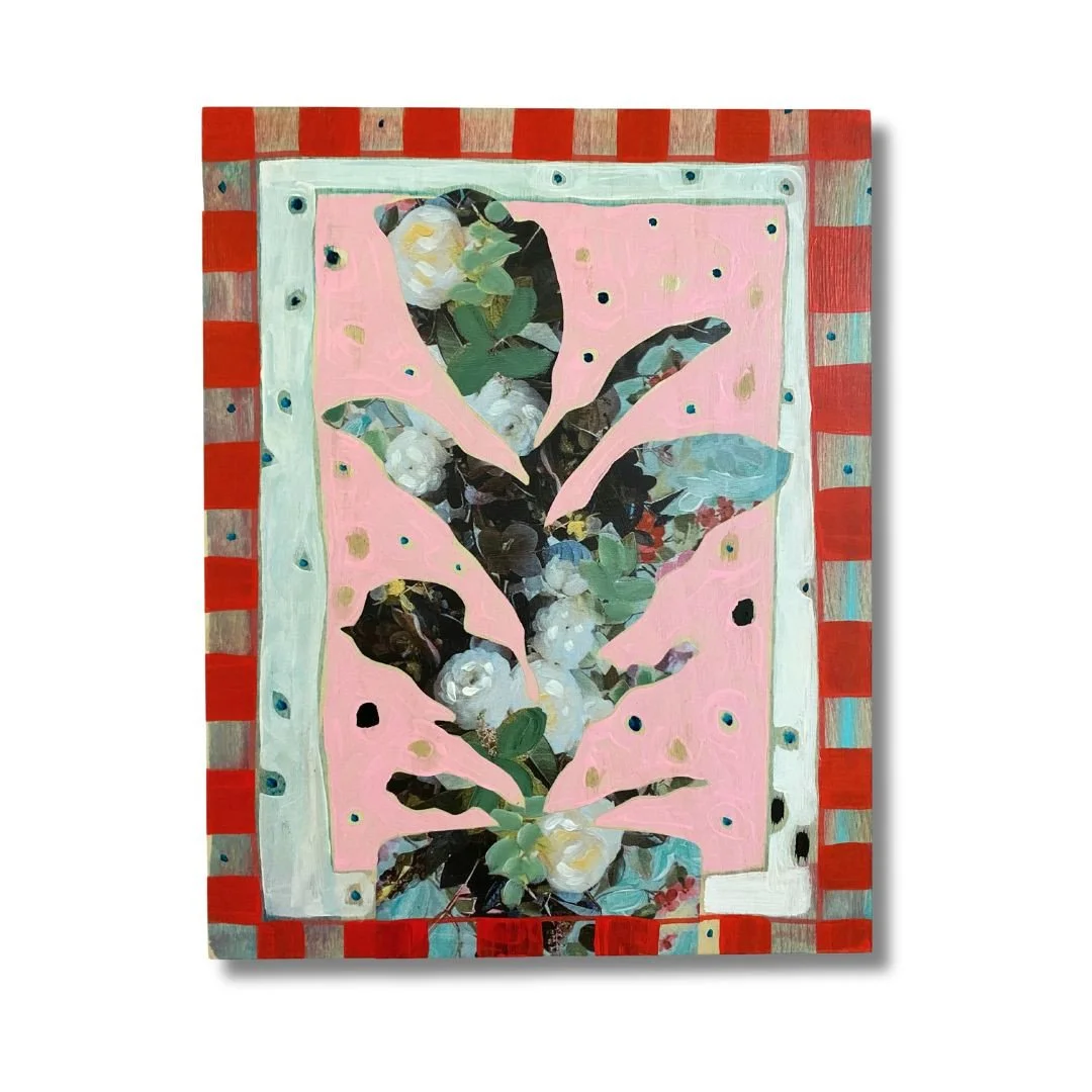 Untitled (floral fiddle leaf) by Carrie Smith Libman