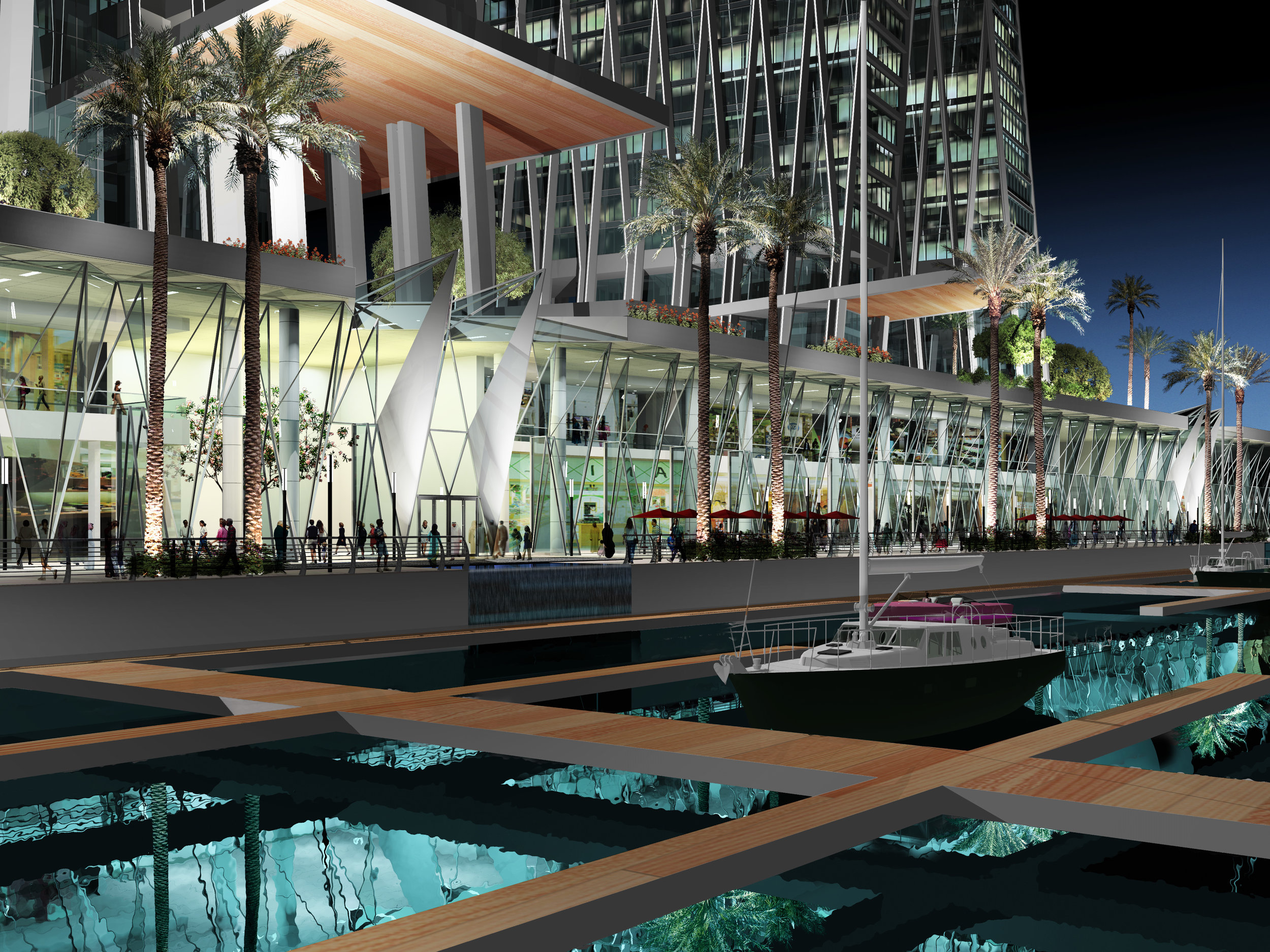 Dubai Promenade Marina and Beach Towers