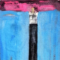 'Stuck in a tight Place' 4.5"X5" SOLD