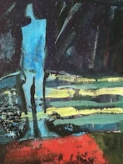 'Crossing The Line' 4.5"X5" SOLD