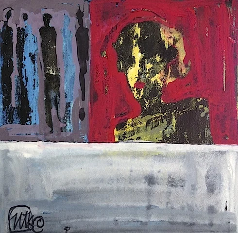 'Fifteen Minutes' 5"X5" SOLD