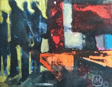 Urban 2.5X3 mixed media